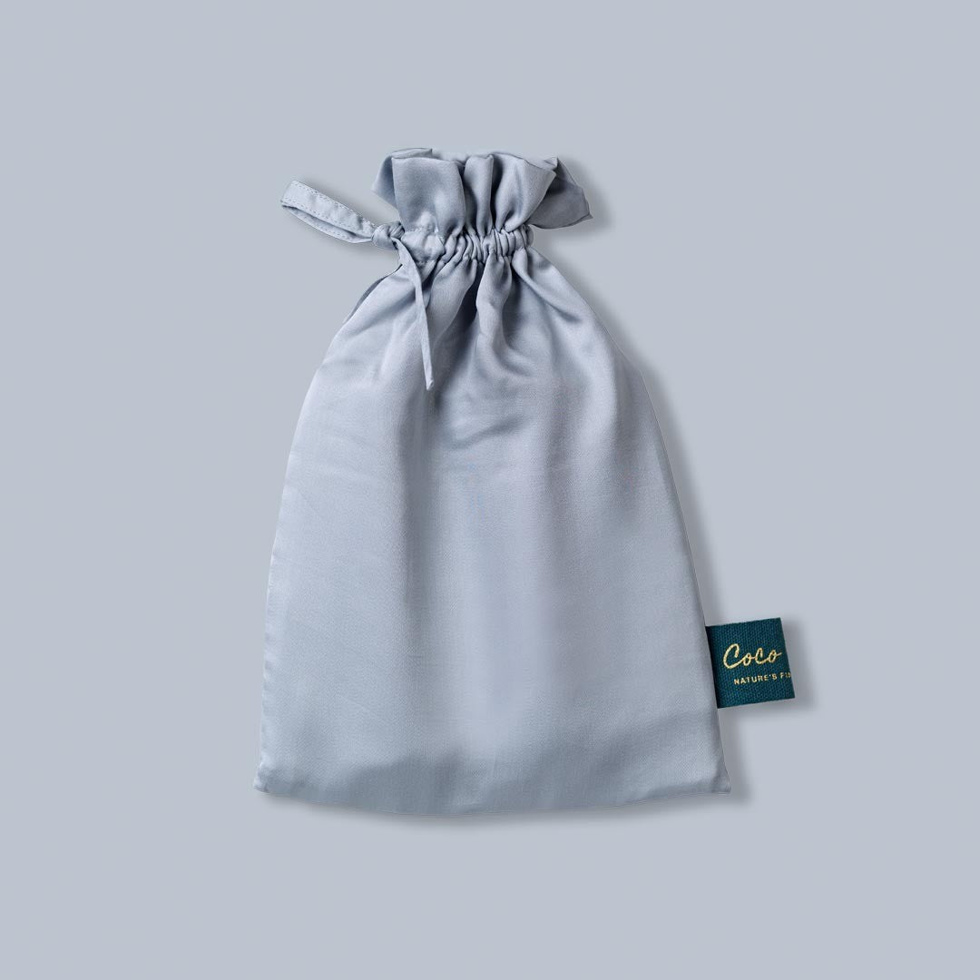 Tencel kussensloop grijsblauw