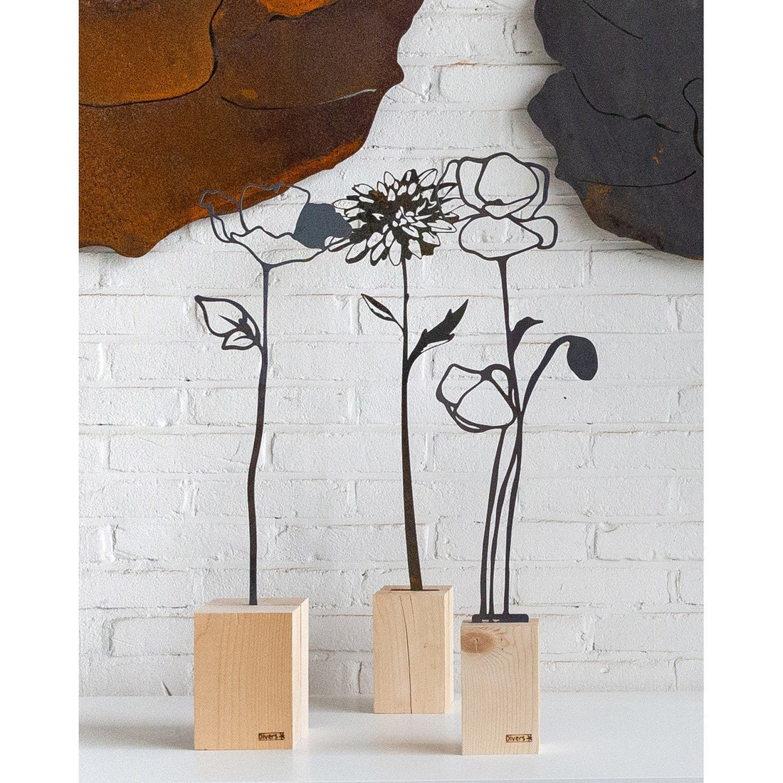 Poppy A Corten staal 70cm