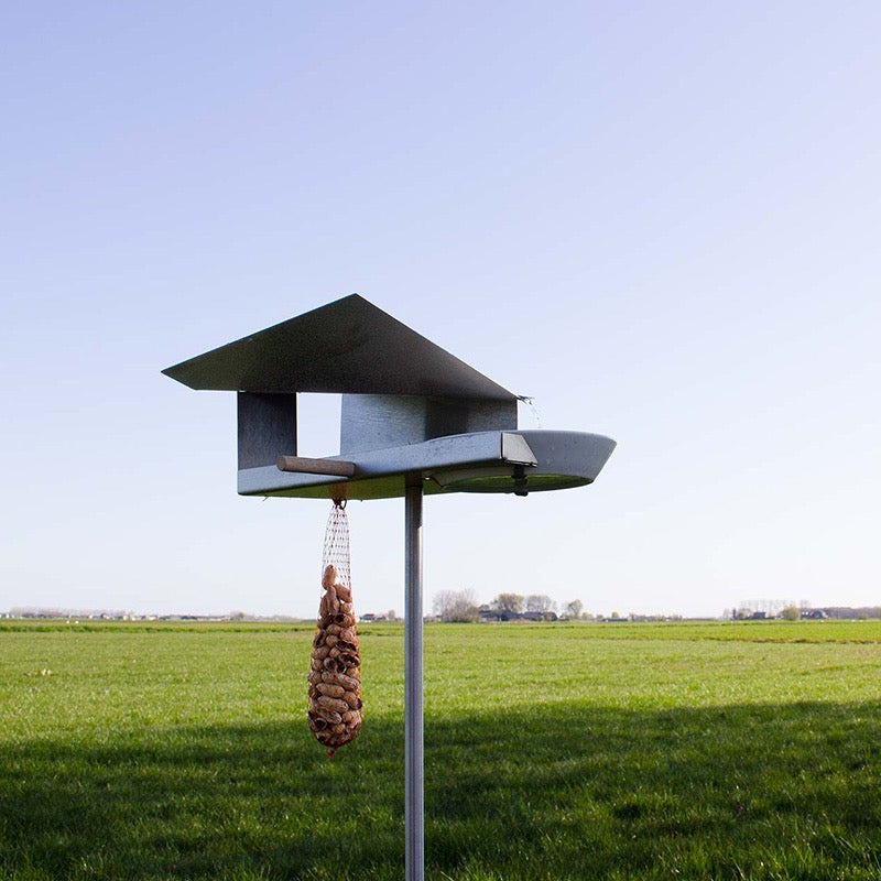 Waterloop voederhuisje RVS