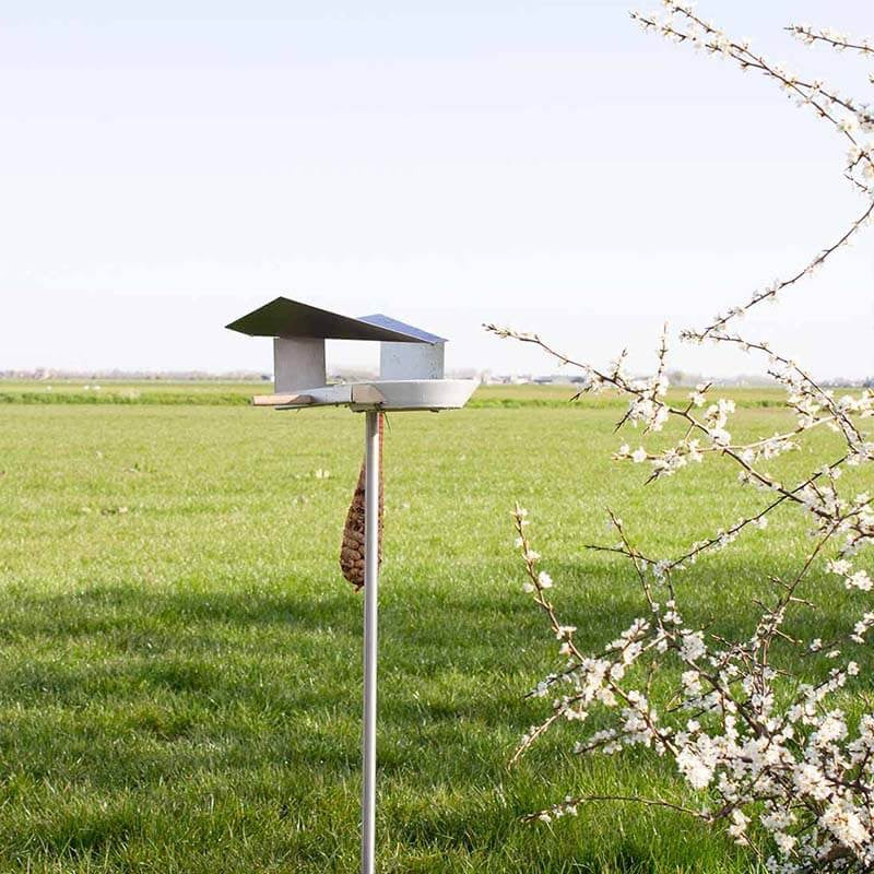 Waterloop voederhuisje RVS