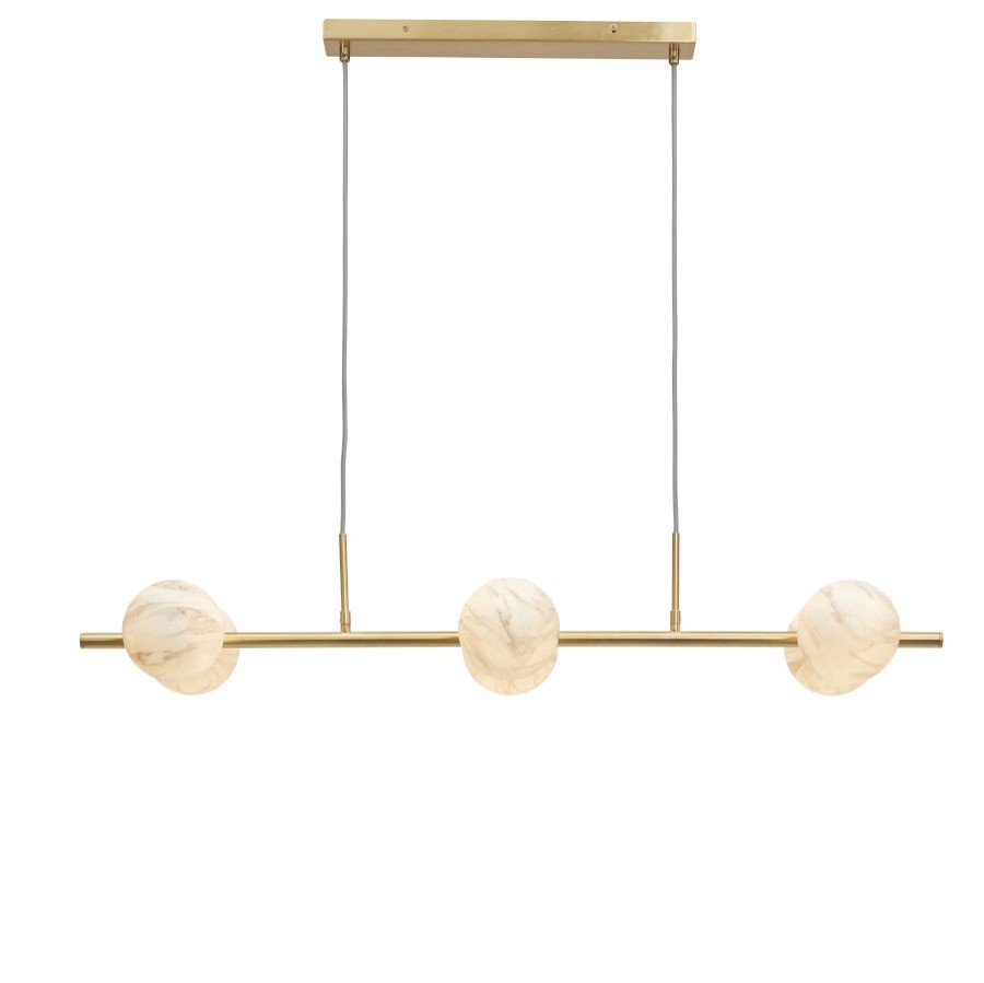 Carrara - hanglamp - marmerprint - goud