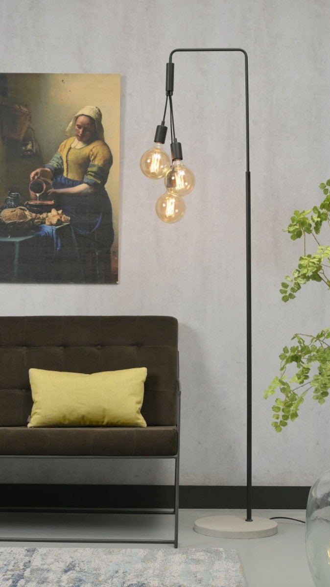 Oslo - vloerlamp- zwart