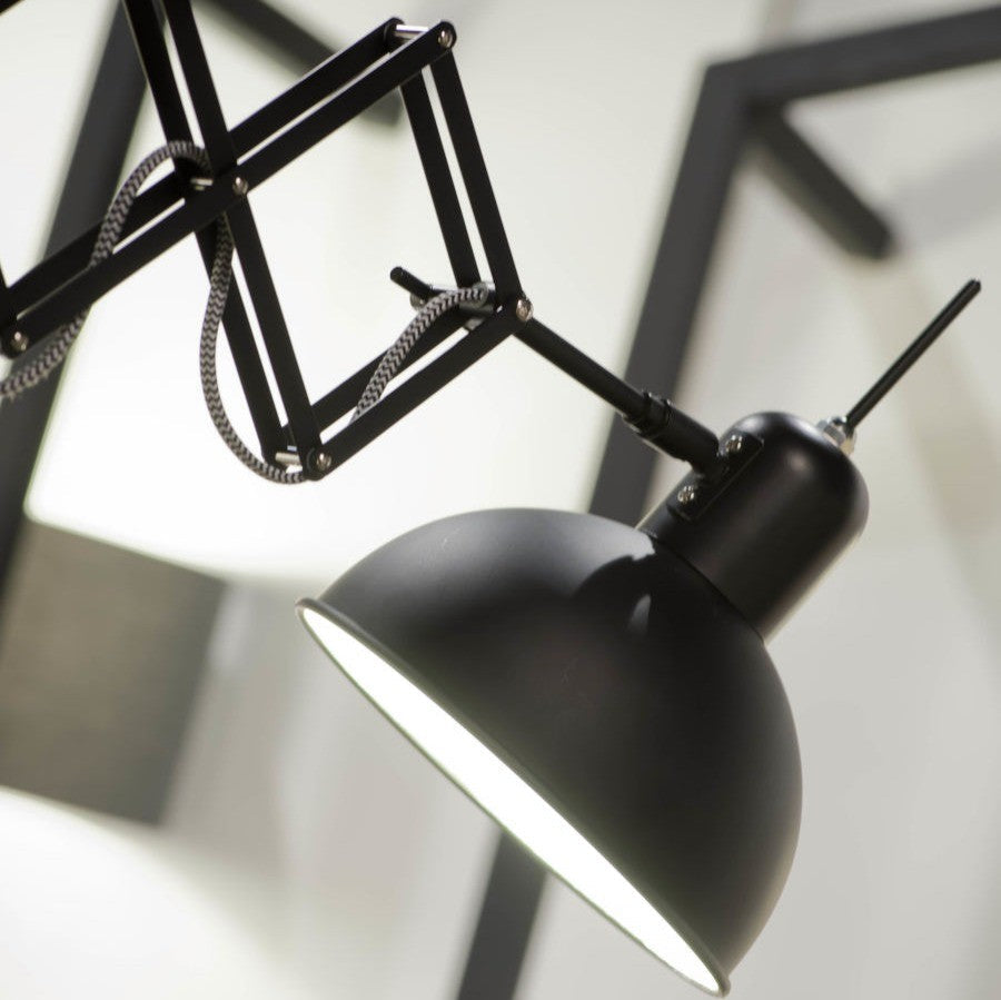 Aberdeen - wandlamp - ijzer - zwart