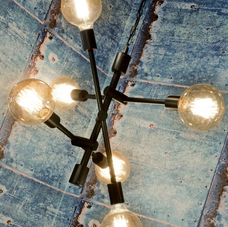 Nashville - hanglamp - ijzer - zwart
