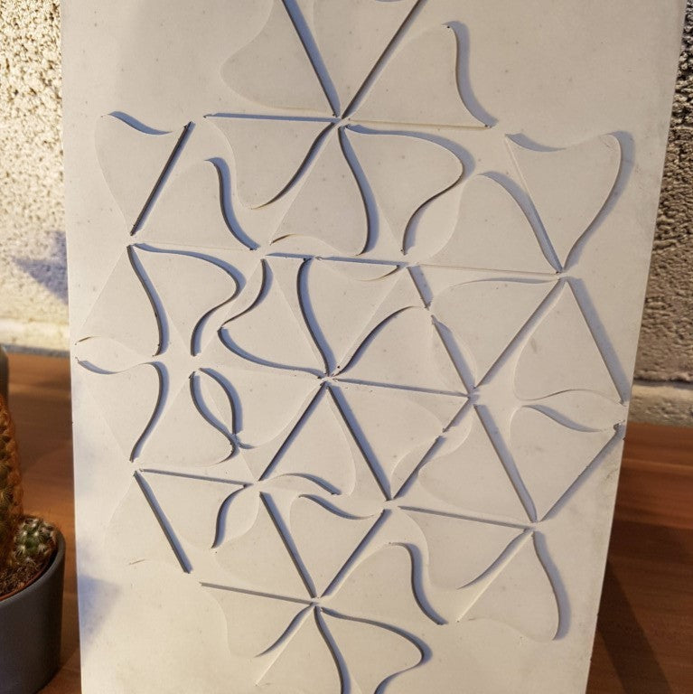 Betonnen Design Paneel Concrete Curls