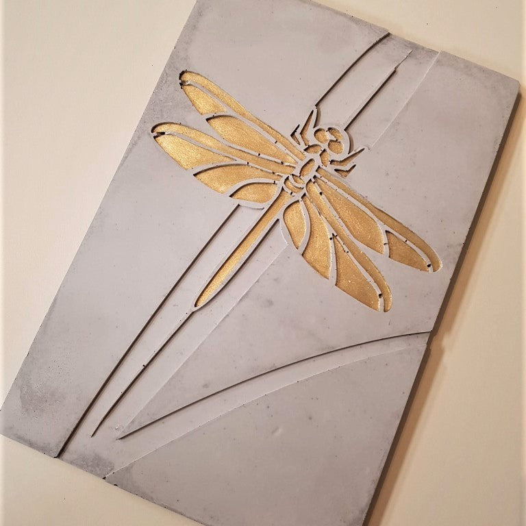 Betonnen Design Paneel Dragonfly
