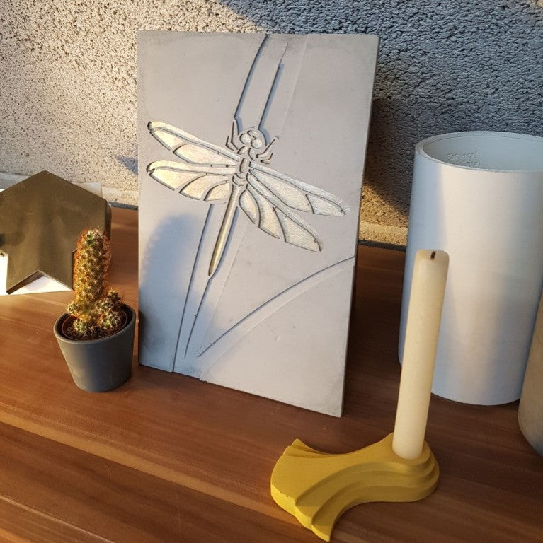 Betonnen Design Paneel Dragonfly
