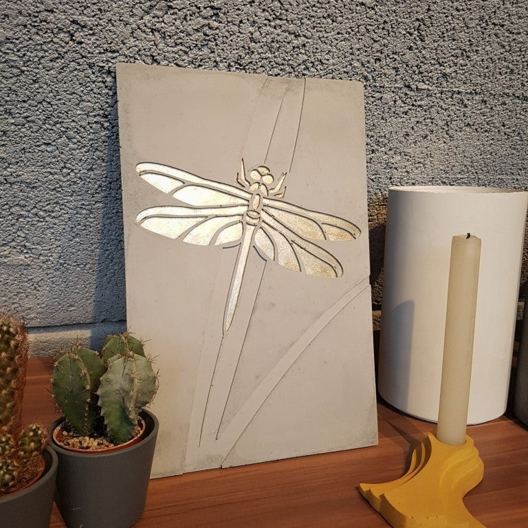 Betonnen Design Paneel Dragonfly