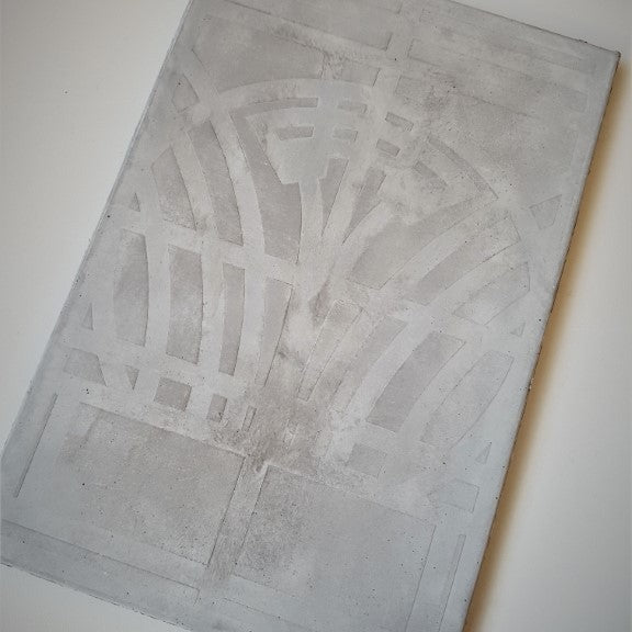 Betonnen Design Paneel Art Deco