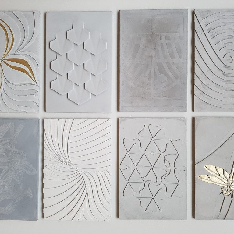 Betonnen Design Paneel Art Deco