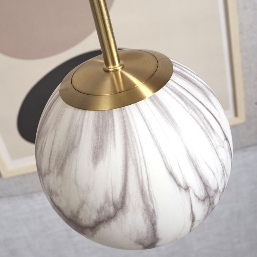 Carrara - hanglamp - marmerprint - goud