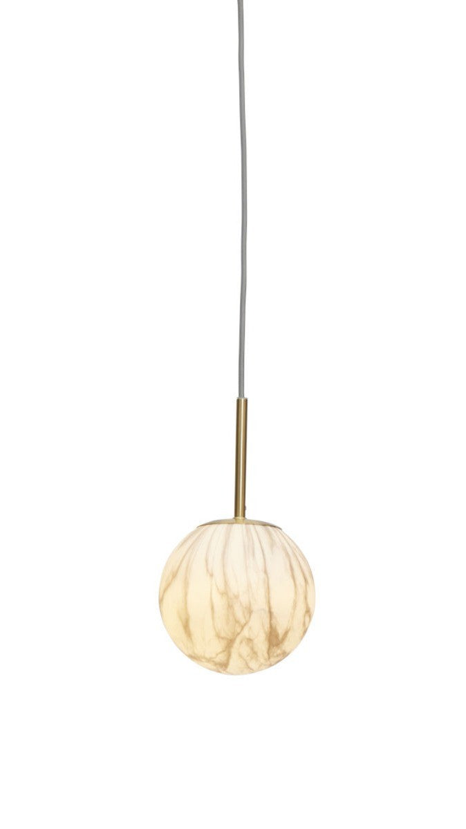 Carrara - hanglamp - marmerprint - goud