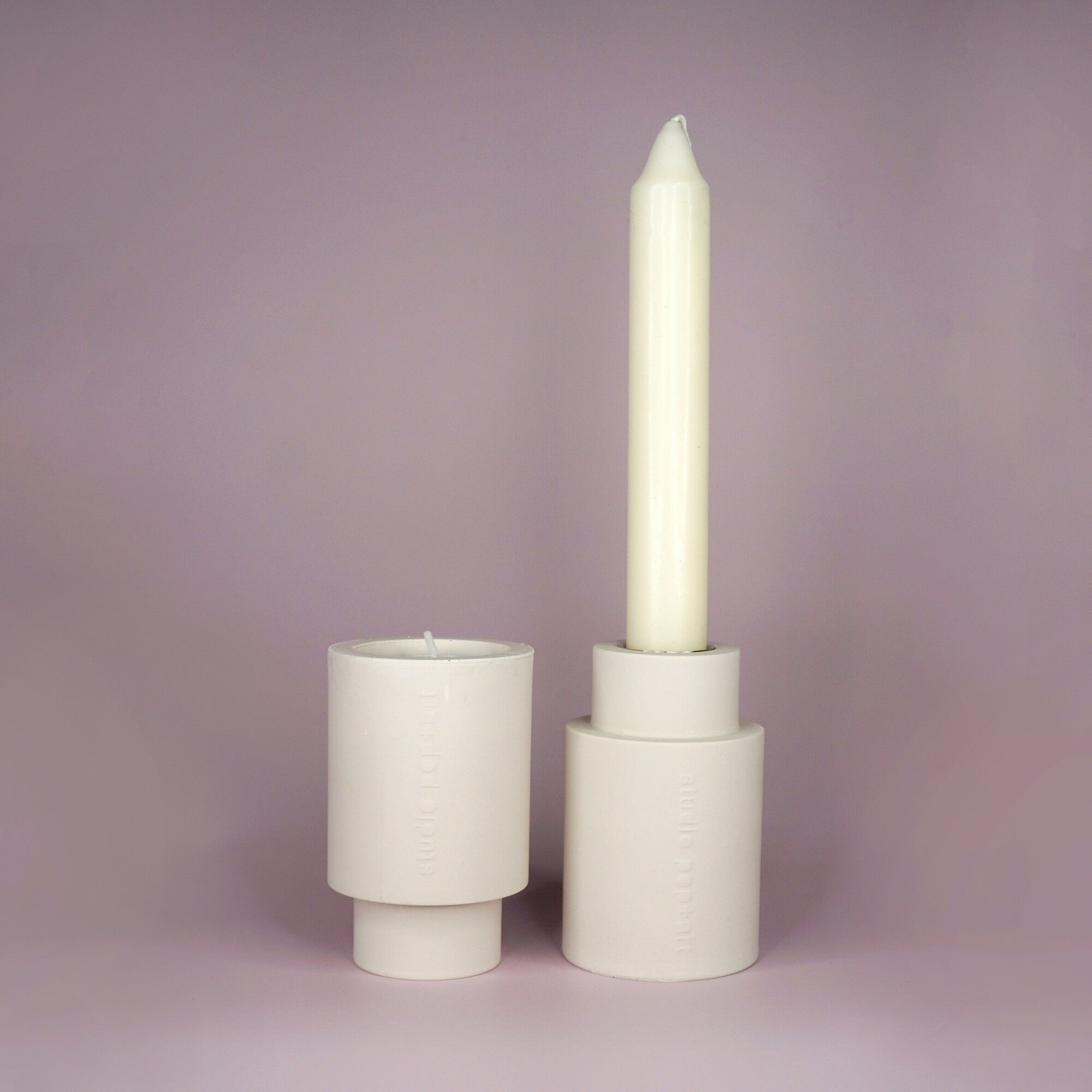 DUO kandelaar Jesmonite