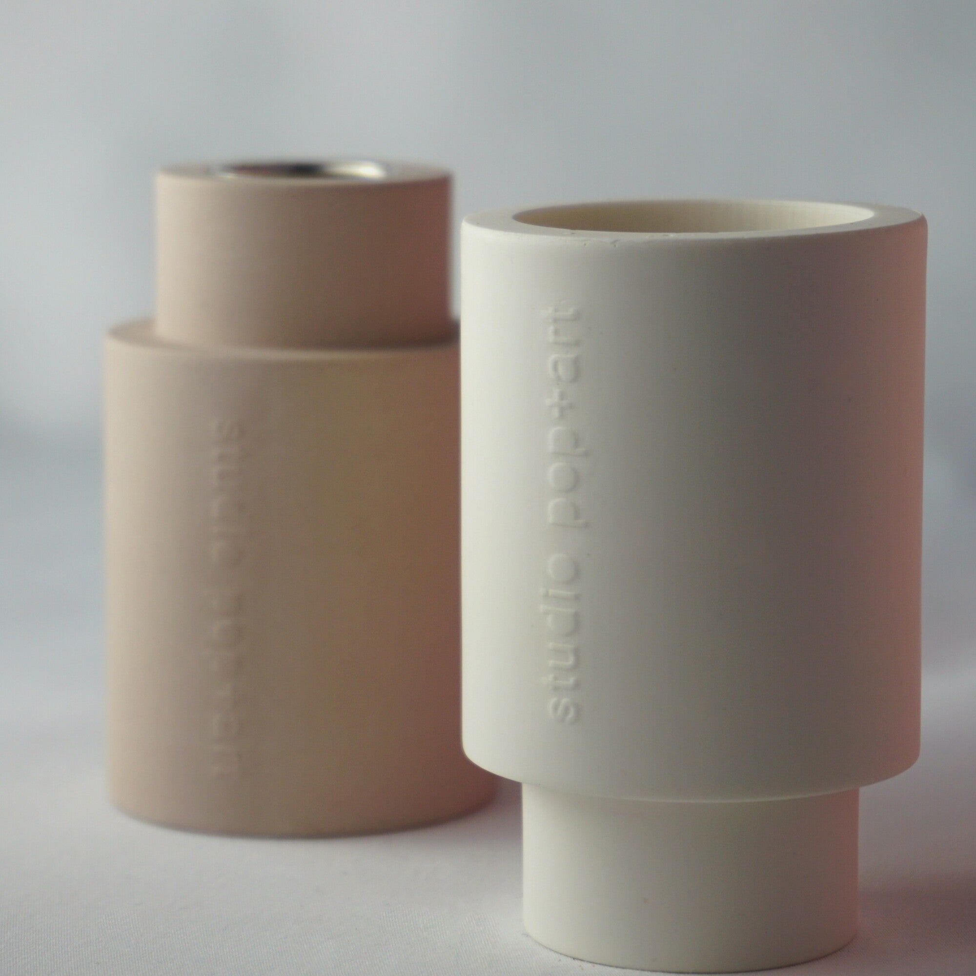 DUO kandelaar Jesmonite