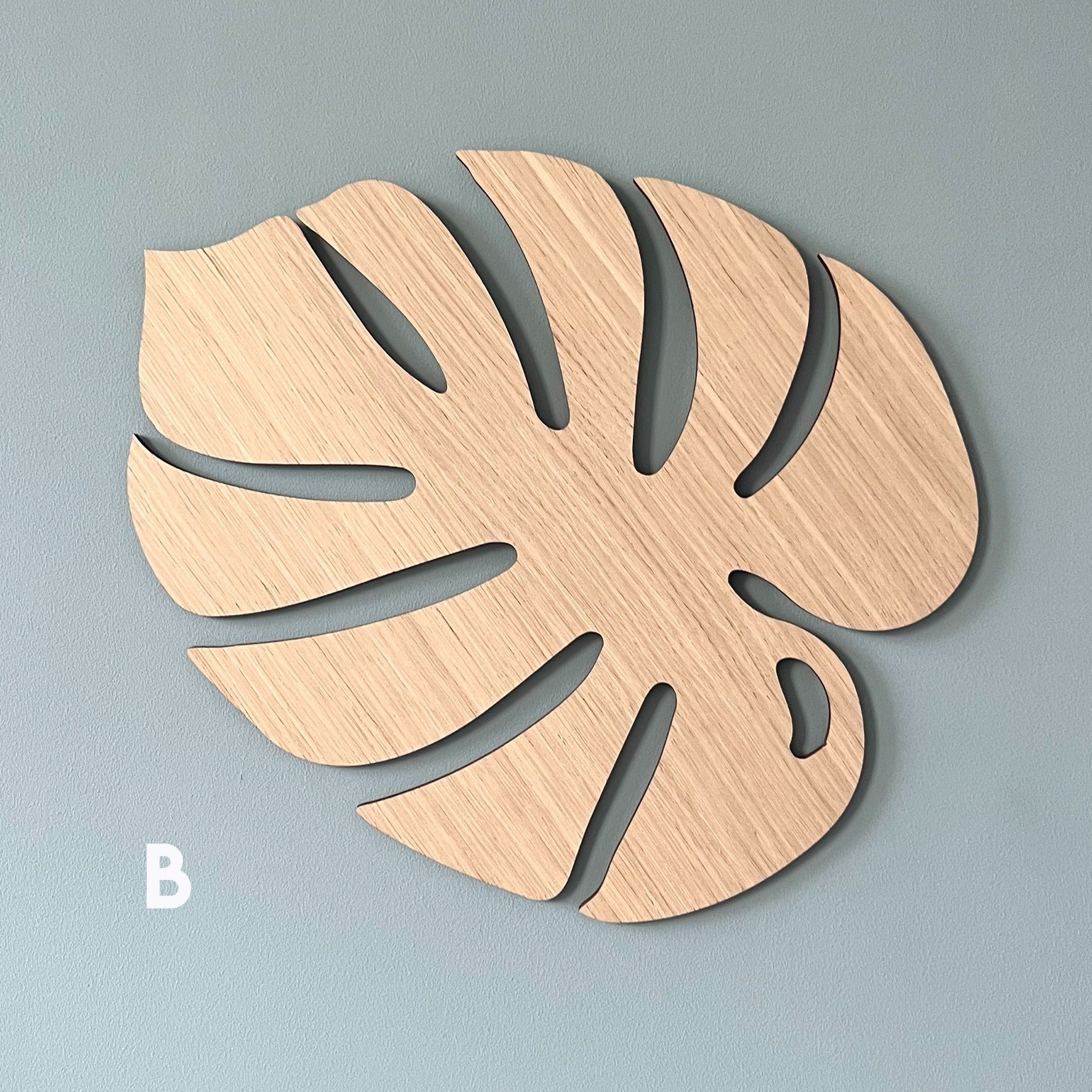 Monstera Wall Flower, oak