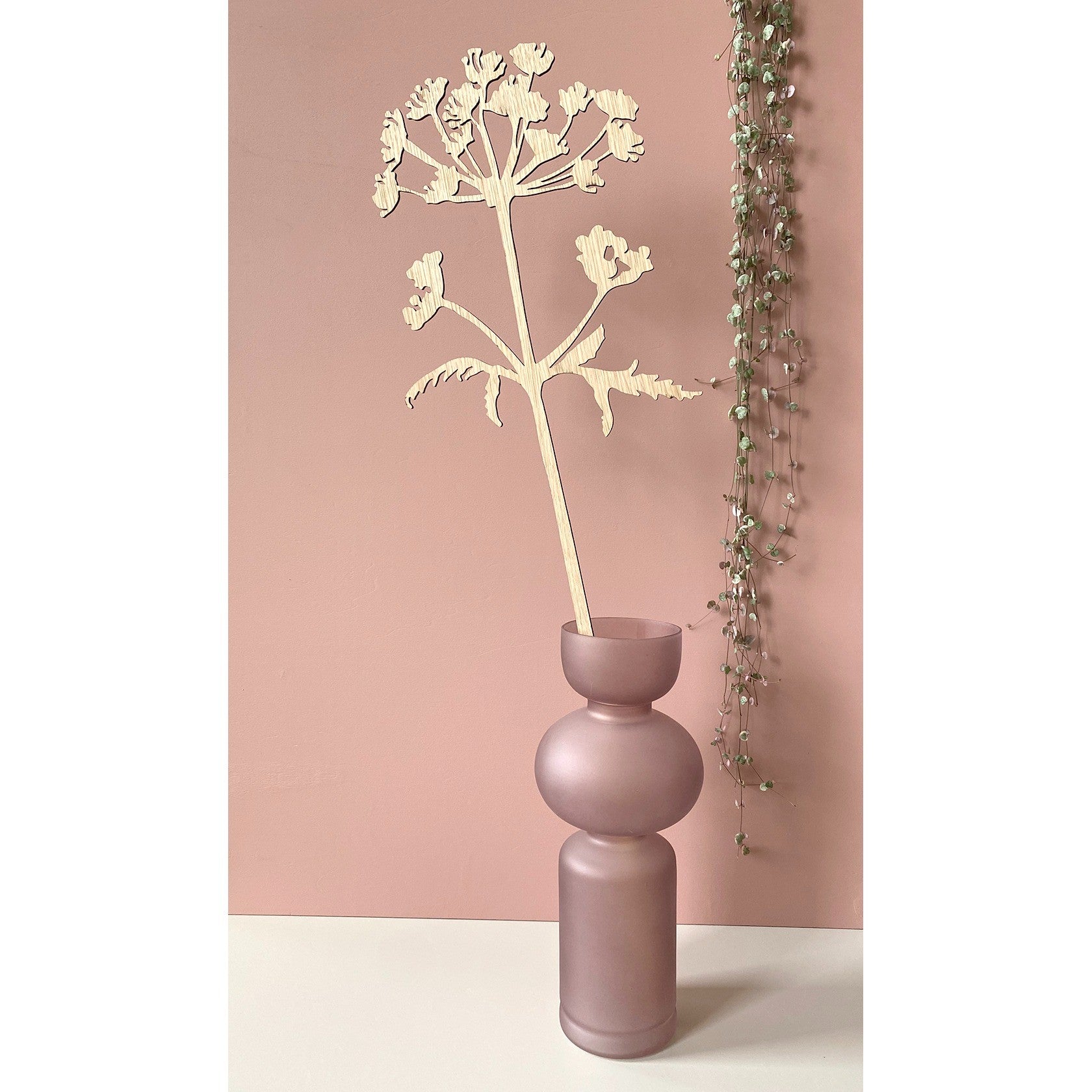 Hogweed sculpture wood I Berenklauw houten stengel