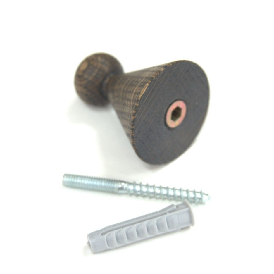 3 stuks eikenhouten kapstokhaken SNOOP