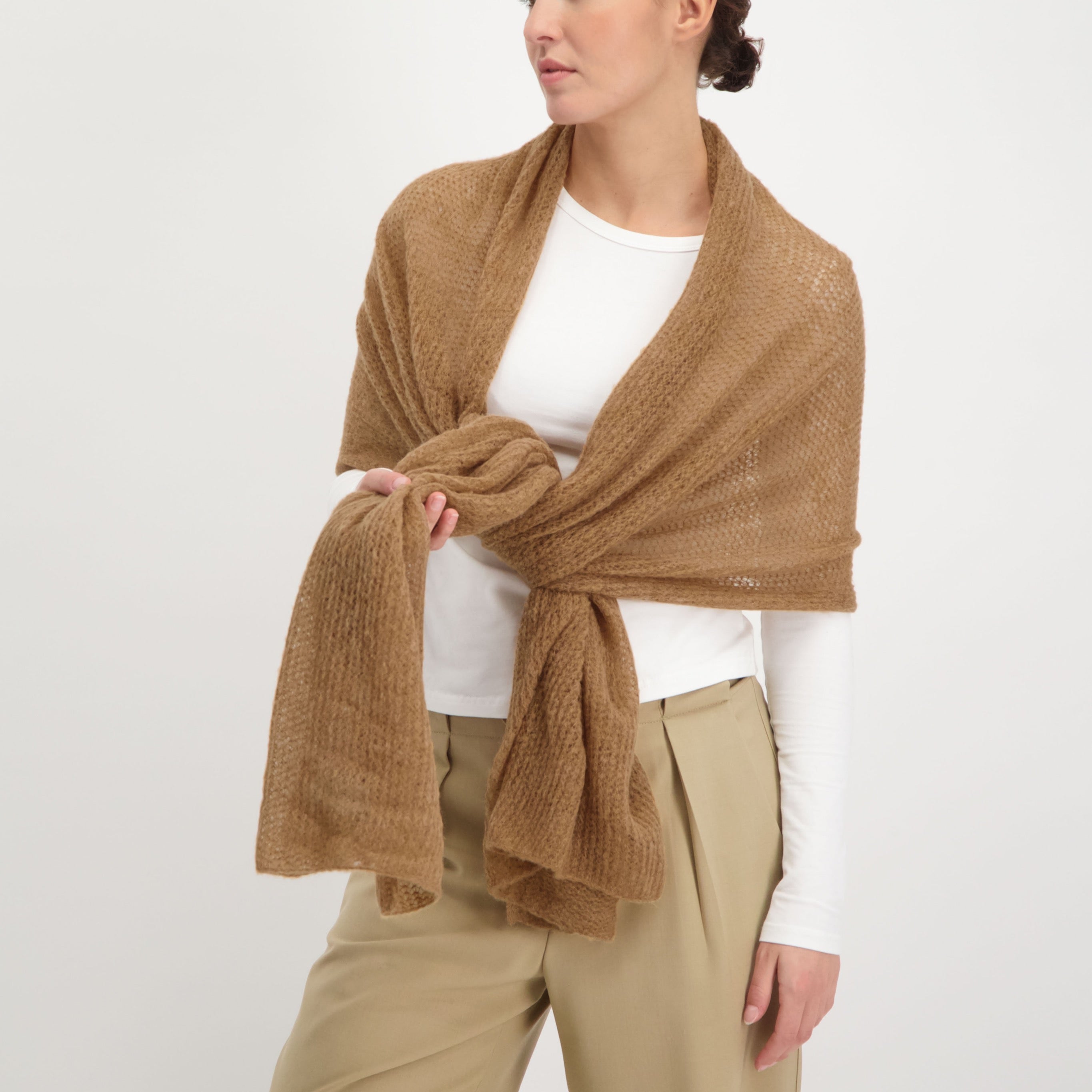 Knitted Scarf Sand