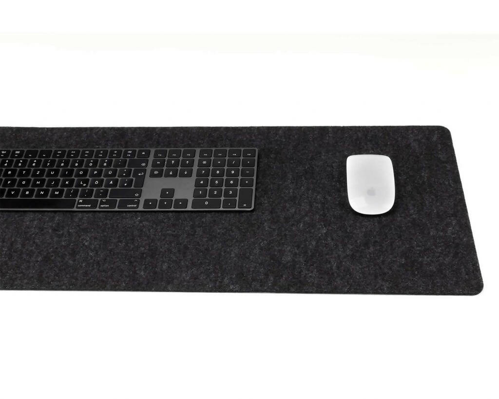 Bureau onderlegger (80 x 30 cm) - Wolvit - Antraciet