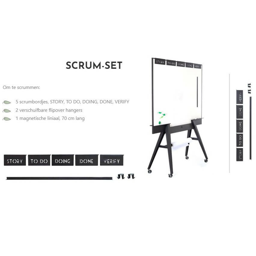 UIL verrijdbaar whiteboard-prikbord