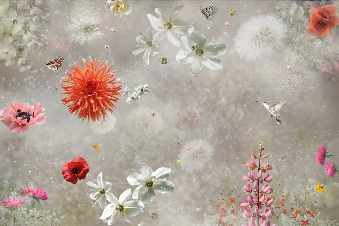 Behang Misty Poppy I Provinyl