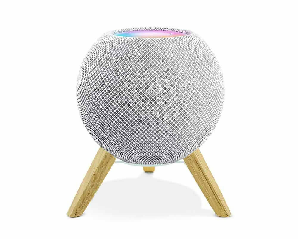 Houten Houder voor Apple HomePod Mini - TriPod - Eikenhout