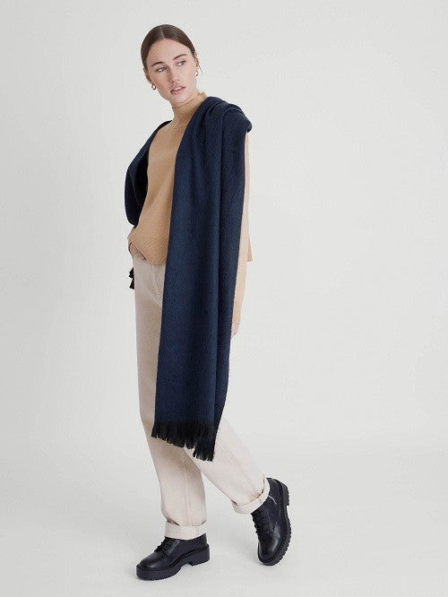 Sjaal/Omslagdoek Donkerblauw