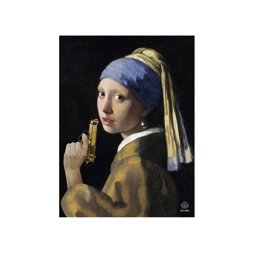Arty-Shock ‘Girl With A Gun’ Mini - 30 x 40 cm