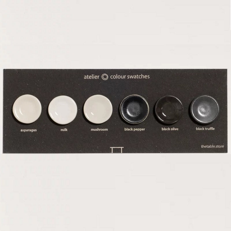 Atelier set 4 grote kommen - black pepper