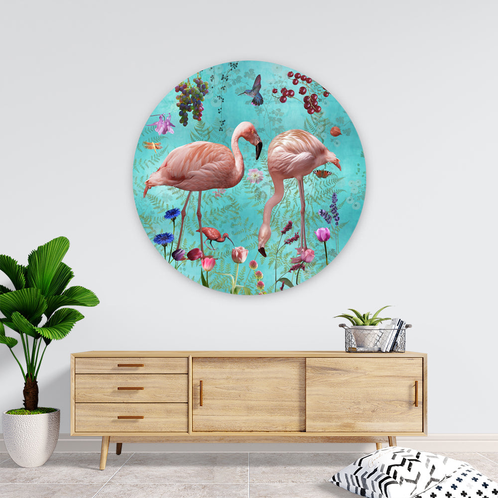 Behangcirkel Audubon ⌀ 100 cm Blue