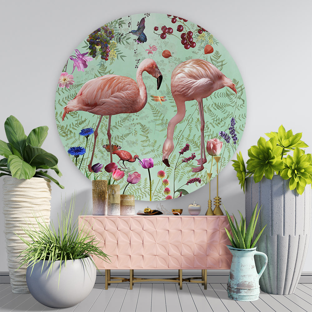 Behangcirkel Audubon ⌀ 130 cm Green