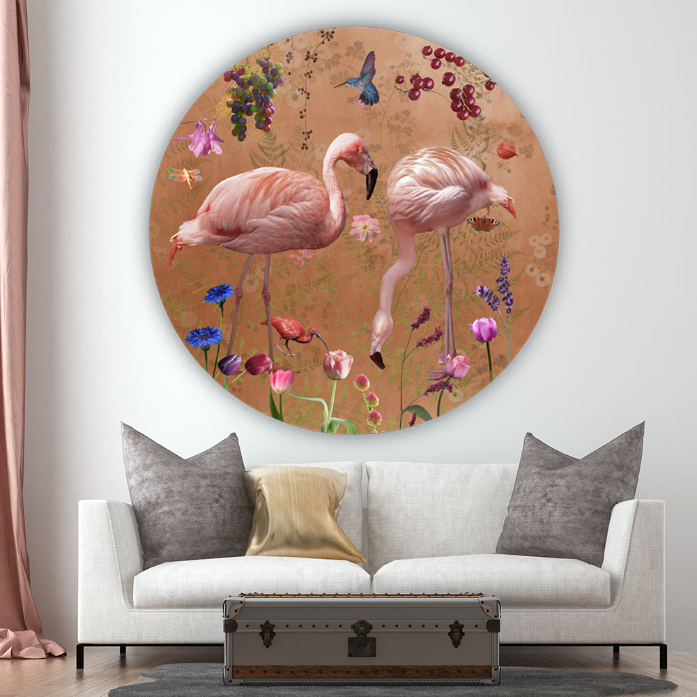 Behangcirkel Audubon ⌀ 130 Mandarin