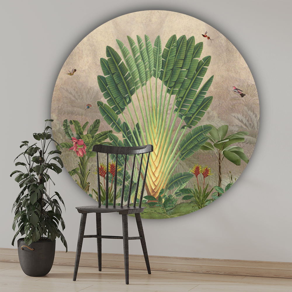 Behangcirkel ⌀ 130 cm Banana Tree