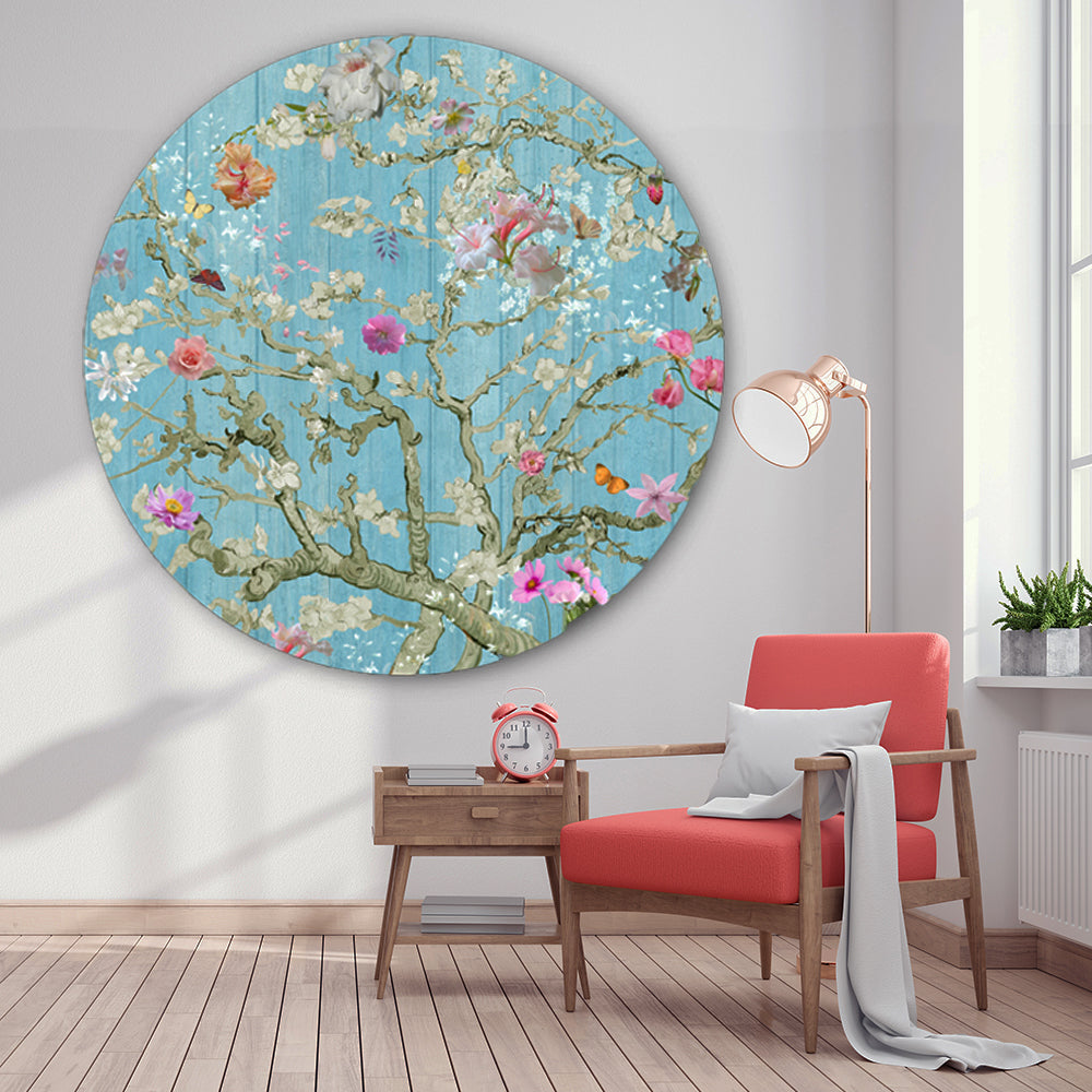 Behangcirkel Blossom ⌀ 130 cm