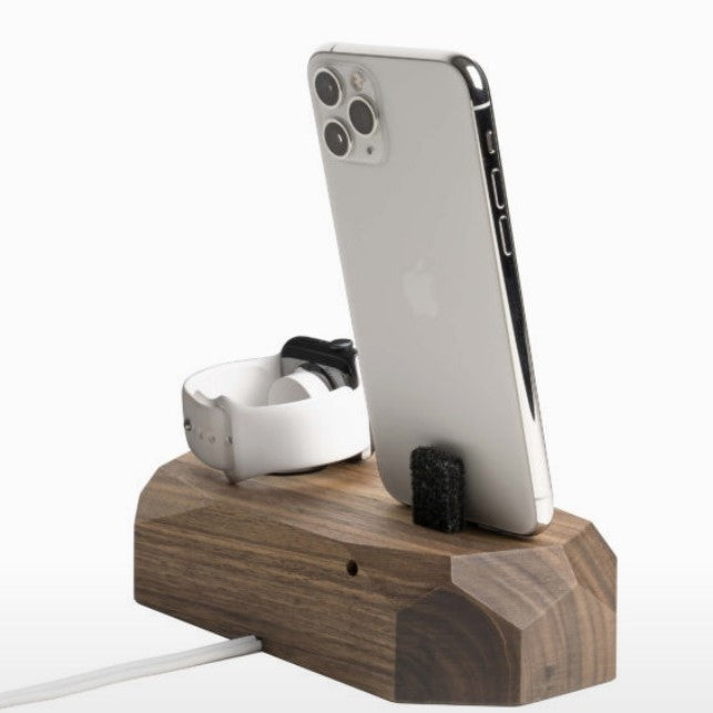 Smalle Draadloze Oplader – Walnoot