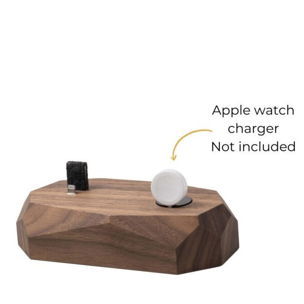 Smalle Draadloze Oplader – Walnoot