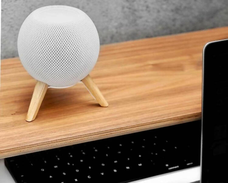 Houten Houder voor Apple HomePod Mini - TriPod - Eikenhout