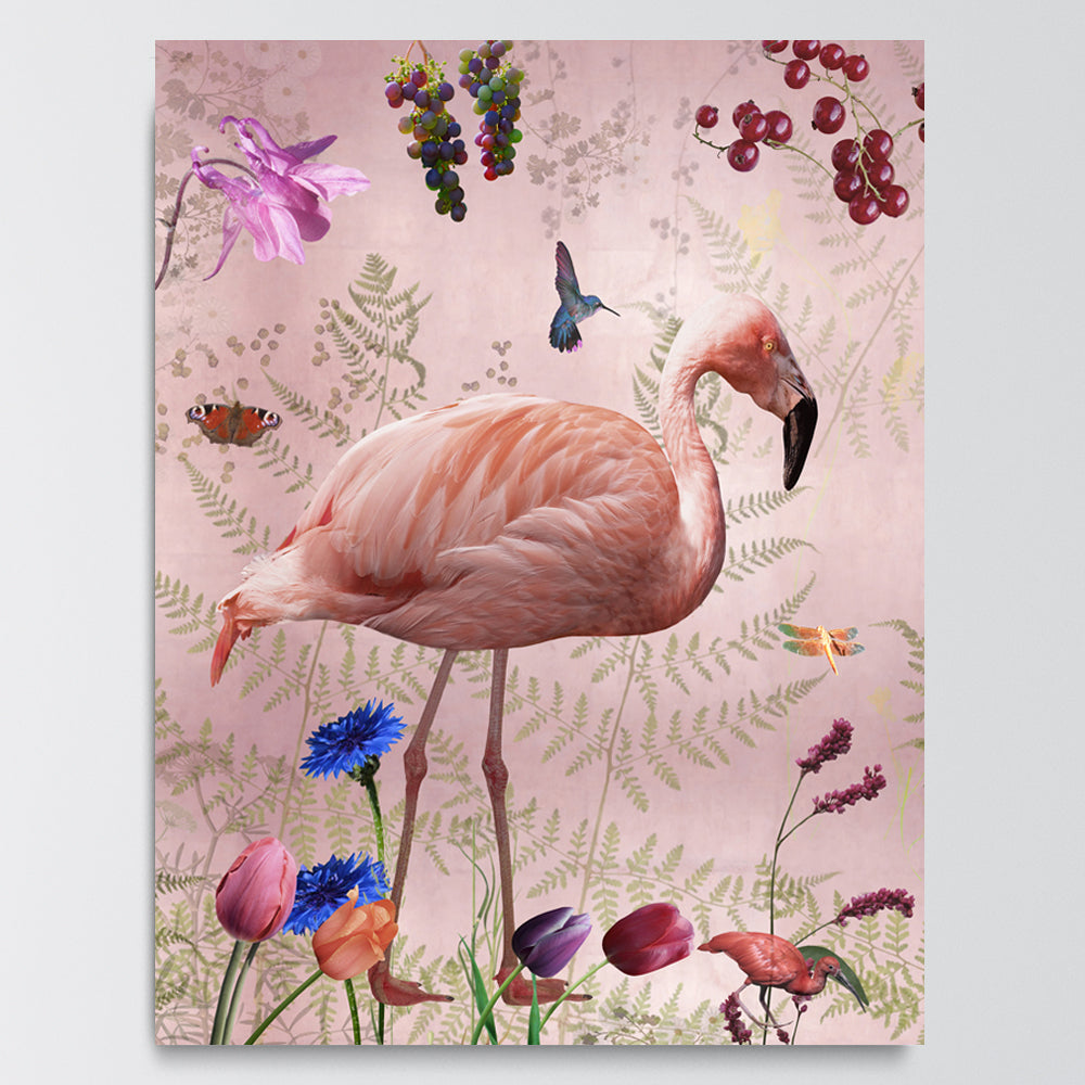 Behangpaneel 80*100 cm Audubon Pink