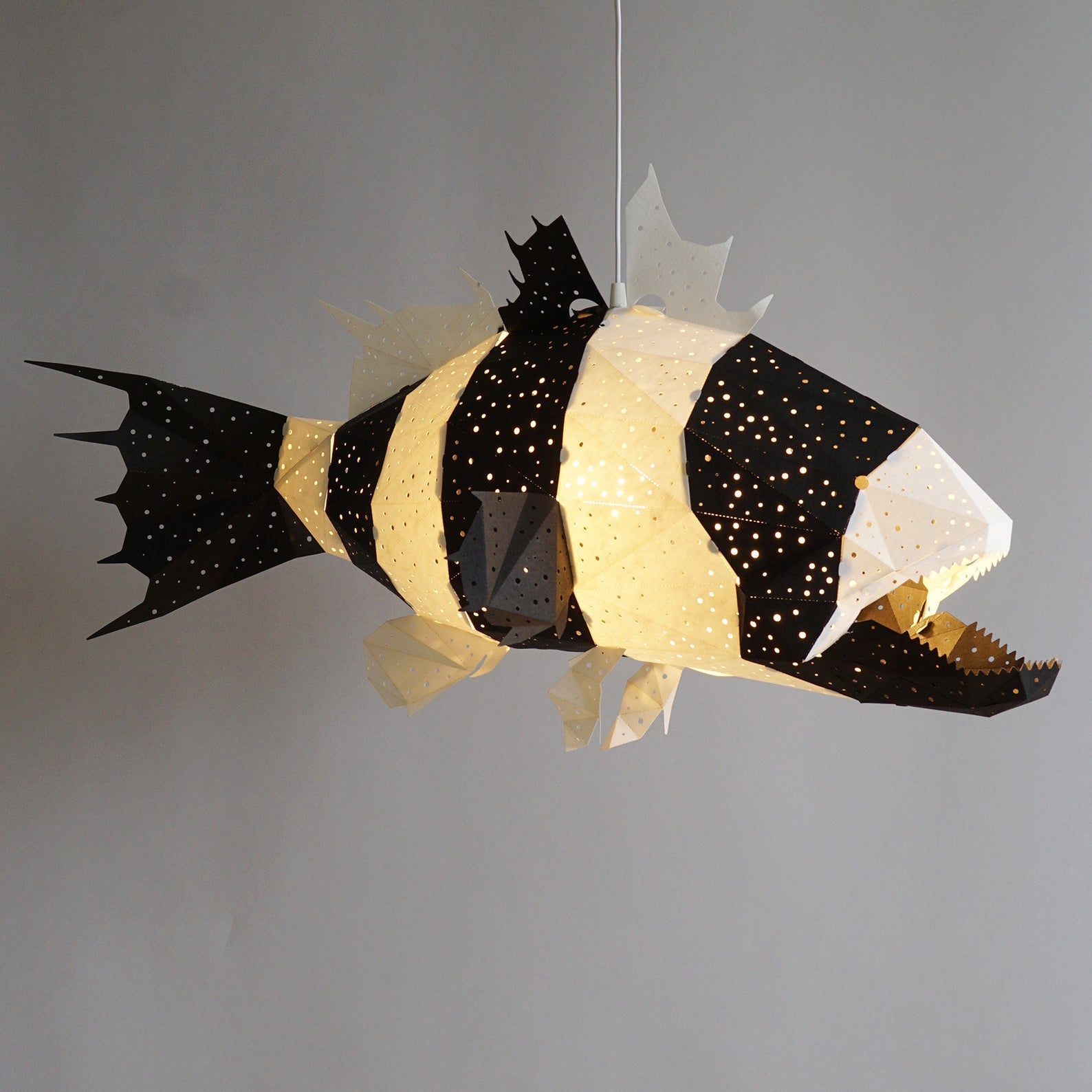 Giant Zebrafish Origami Lamp