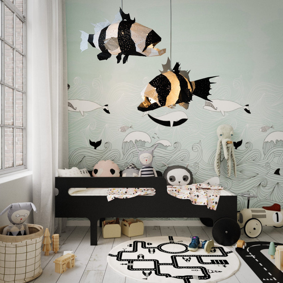 Giant Zebrafish Origami Lamp