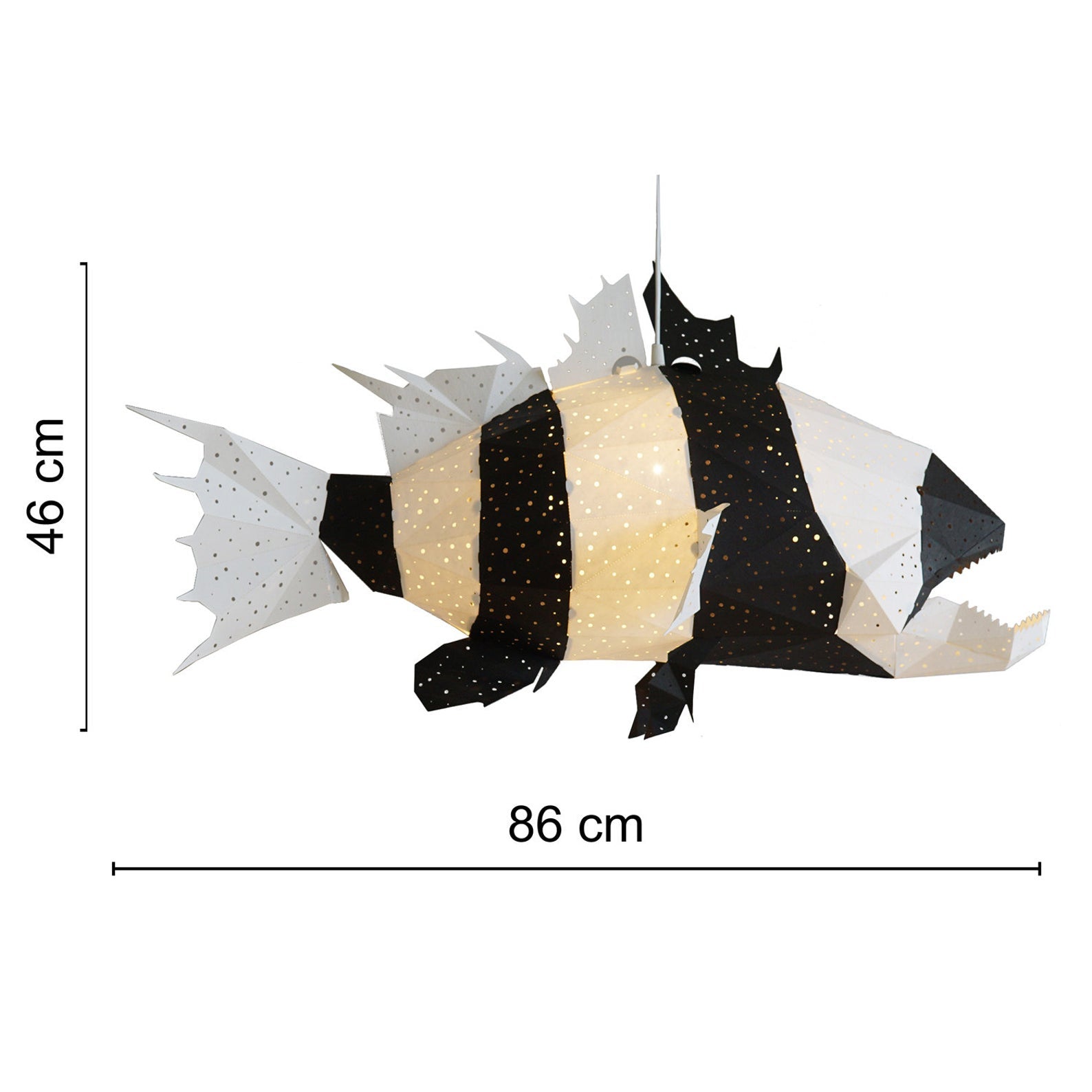 Giant Zebrafish Origami Lamp