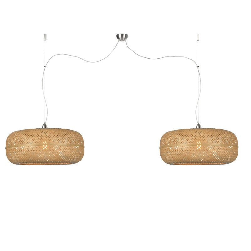 Palawan - Dubbele Hanglamp – Bamboe – Naturel