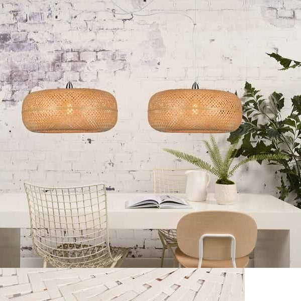 Palawan - Dubbele Hanglamp – Bamboe – Naturel