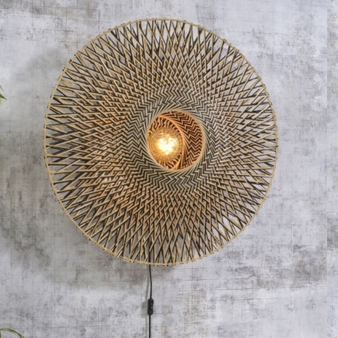 Bali - Wandlamp - Bamboe - Naturel - Large