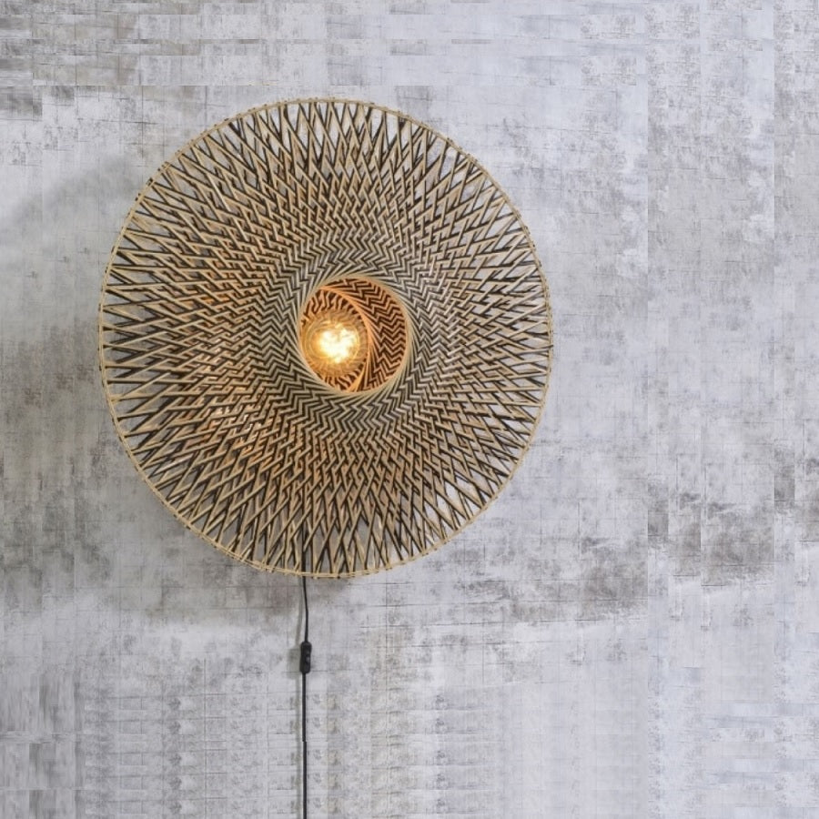 Bali - Wandlamp - Bamboe - Naturel -Small