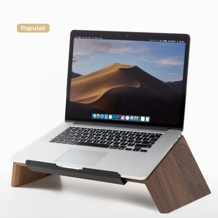 Houten Laptopstandaard – Walnoot