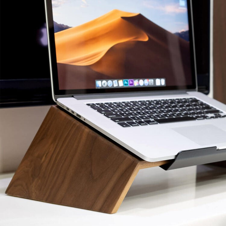 Houten Laptopstandaard – Walnoot
