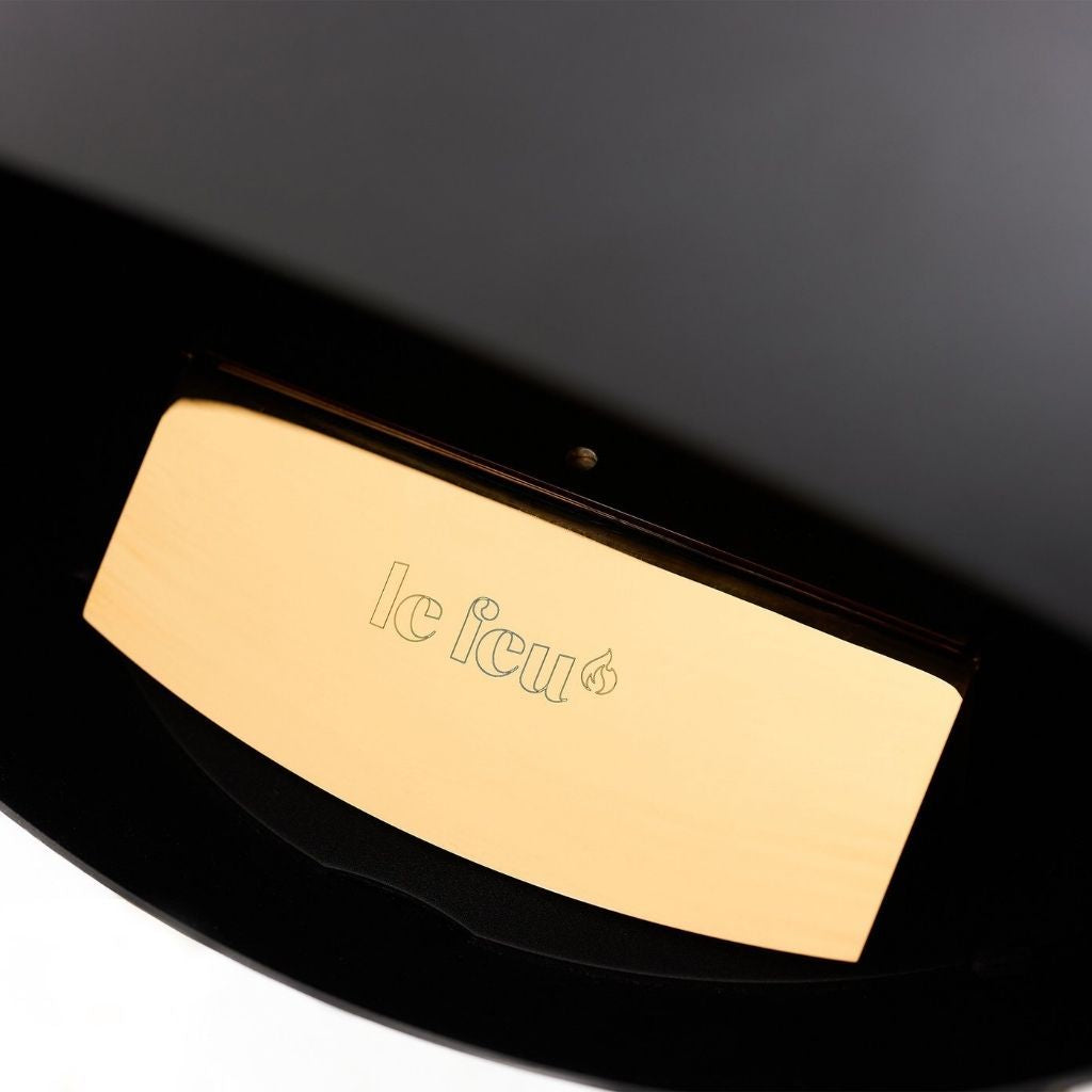 Le Feu Black Ground High - Rose gouden poten