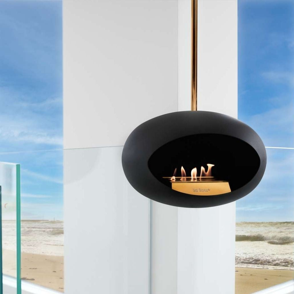 Le Feu Black Sky Haard Hangend 140 cm - Rose Gold stang