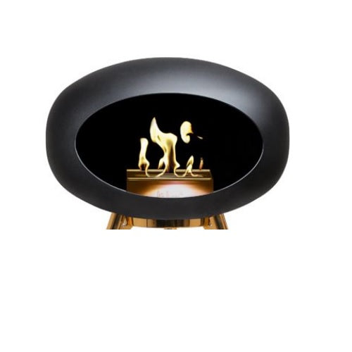 Le Feu Black Ground High Rose Gold - Zwart Eiken